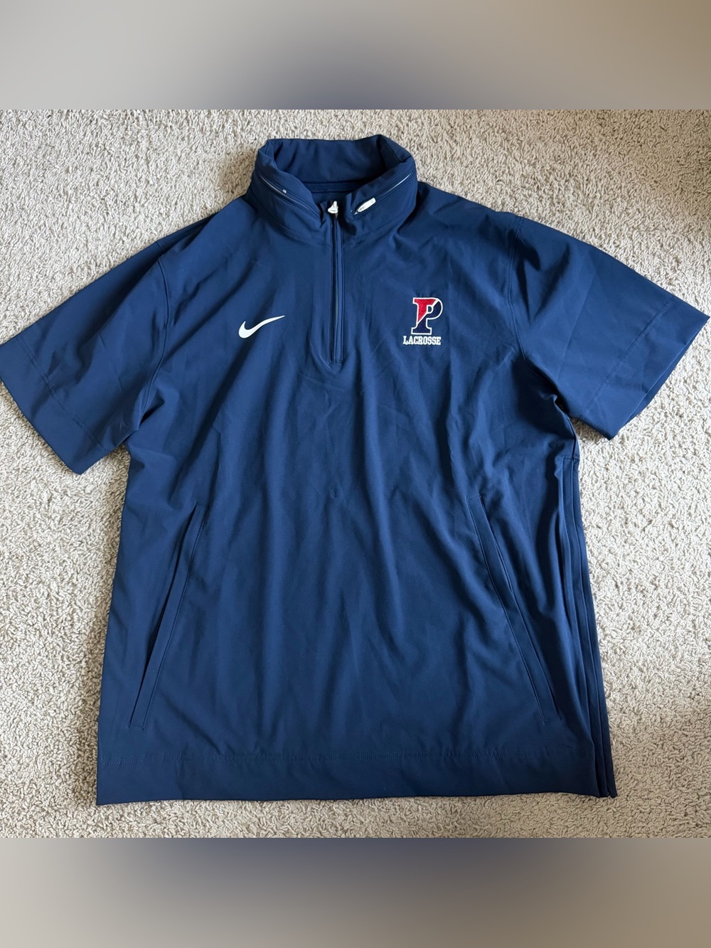 Nike Pen State Lacrosse Quarter Zip Hoodie Shirt